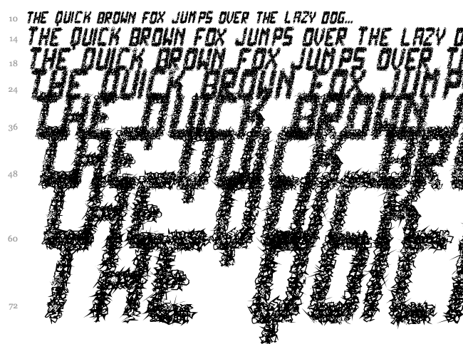 Punk Not Dead TFB font waterfall